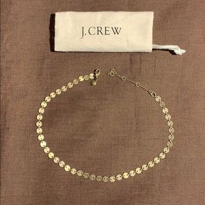 J Crew medallion/coin necklace bronze/copper 17 in
